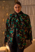 Sapphire Dream | Embroidered Pure Cashmere Stole