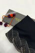 Majestic Wave | Embroidered Wool Silk Stole with Handmade Rakhi