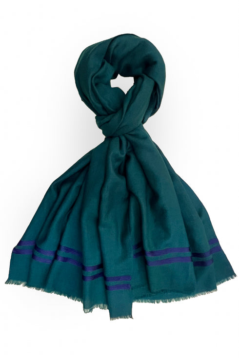The Prudent | Embroidered Fine Wool Silk Stole