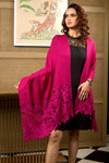 Peony Dream | Embroidered Wool Silk Stole