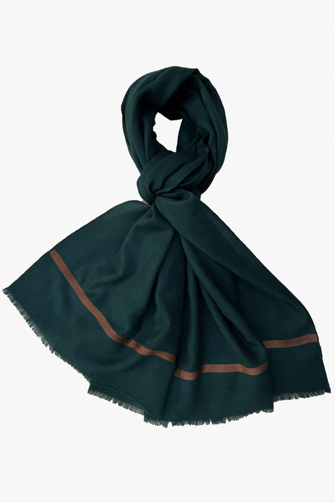The Statement | Embroidered Fine Wool Silk Stole