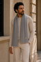 The Crown | Herringbone Merino Personalized Scarf