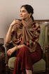 Magnolia Buds | Embroidered Wool Silk Stole with Handmade Rakhi