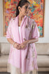 Blush Gold Blossom | Embroidered Wool Silk Stole