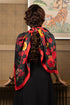 Kyoto Rouge | Pure Silk Twill Scarf with Handmade Rakhi