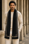The Architect | Embroidered Fine Wool Silk Stole