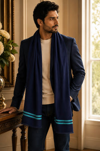 The Prudent | Embroidered Fine Wool Silk Stole