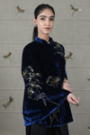 Mauli Velvet Lilly Vine Cape