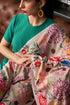 Tropical Bloom | Embroidered Pure Cashmere Stole