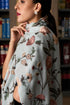 A Peony Dream | Embroidered Pure Cashmere Stole