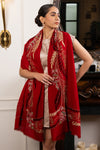 Leafy Affair | Embroidered Wool Silk Stole