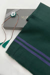 The Envoy | Embroidered Fine Wool Silk Stole with Handcrafted Rakhi