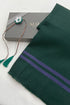 The Envoy | Embroidered Fine Wool Silk Stole with Handcrafted Rakhi