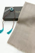 Herringbone Merino Scarf with Handmade Rakhi