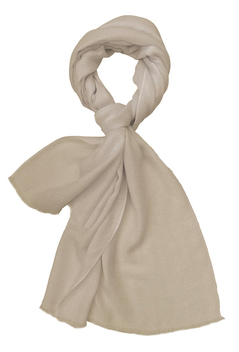 Herringbone Merino Personalized Scarf