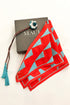 Monte Sole | Pure Silk Pocket Square with a Handmade Rakhi