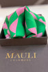 Monte Rosso | Pure Silk Pocket Square with a Handmade Rakhi