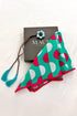 Retro Riviera | Pure Silk Pocket Square with a Handmade Rakhi