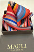 Riviera Dusk | Pure Silk Pocket Square with a Handmade Rakhi