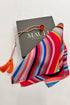 Riviera Dusk | Pure Silk Pocket Square with a Handmade Rakhi