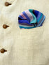 Midnight Riviera | Pure Silk Pocket Square with a Handmade Rakhi