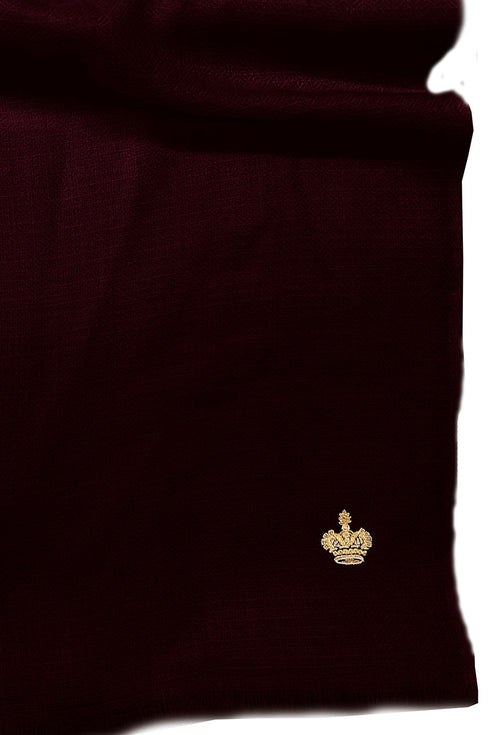 The Crown Diamond Weave Pure Cashmere Shawl