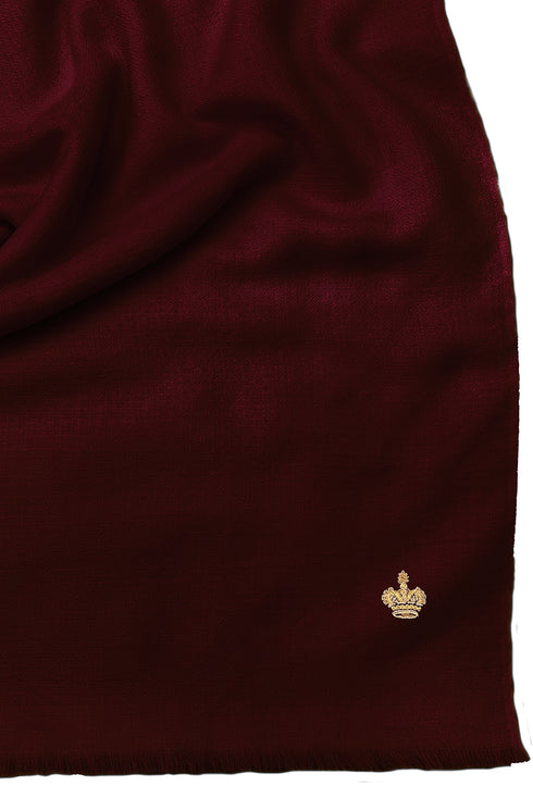 The Crown Diamond Weave Pure Cashmere Shawl