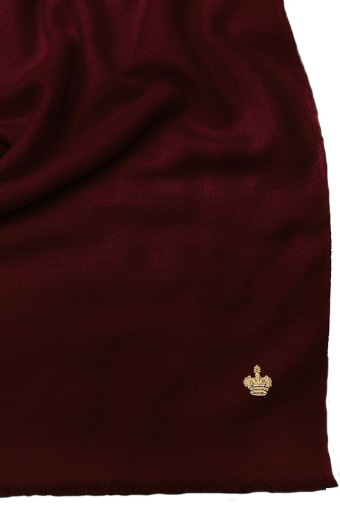 The Crown Diamond Weave Pure Cashmere Shawl