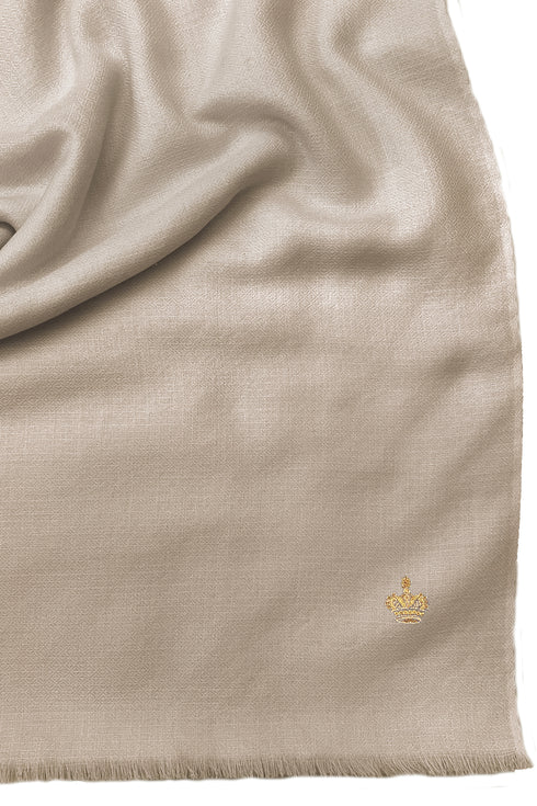 The Crown Diamond Weave Pure Cashmere Shawl