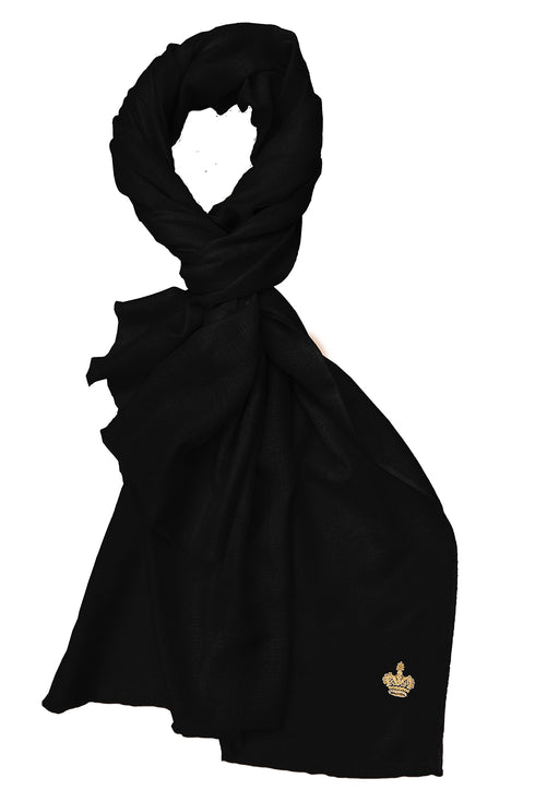 The Crown Diamond Weave Pure Cashmere Shawl