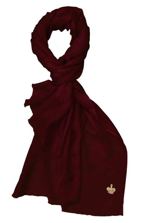 The Crown Diamond Weave Pure Cashmere Shawl