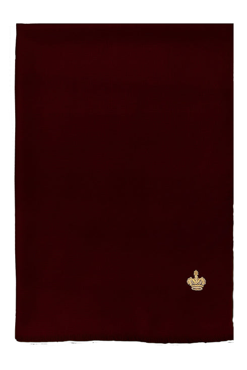 The Crown Diamond Weave Wool Silk Personalized Stole