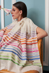 Flamingo Style Fine Wool Silk Stripe